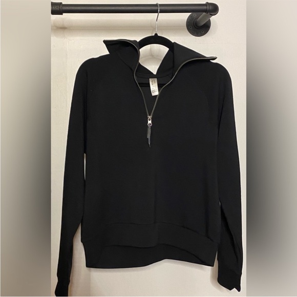 SPANX Air Essentials Half Zip in Black - Picture 6 of 8